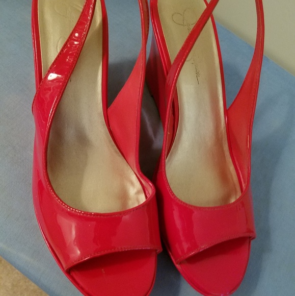 jessica simpson red sandals